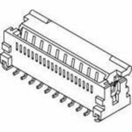 MOLEX Ffc & Fpc Connectors 0.50Mm (.020) Pitch Easy-On Type Ffc/Fpc Connector, Vertical, Smt, Zif, 50 513745072